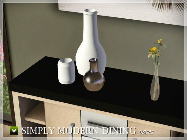 Sims 3 — Simply Modern Dining Vases by RayDesign9 — I hope you guys like it :)