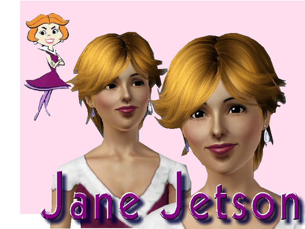 Sims 3 — Jane Jetson by squarepeg56 — Jane Jetson is a cartoon character created by Hanna-Barbera. I was inspired to make