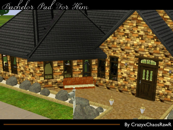 Sims 3 — Bachelor Pad For Him by CrazyxChaosRaWr — This home is perfect just for him! 1 Bedroom, 1 bathroom, large