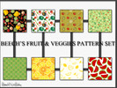 Sims 3 — Beech's Fruit & Veggies Patterns by BeechNutBaby2 — Some fun fruit and veggie patterns for another summer