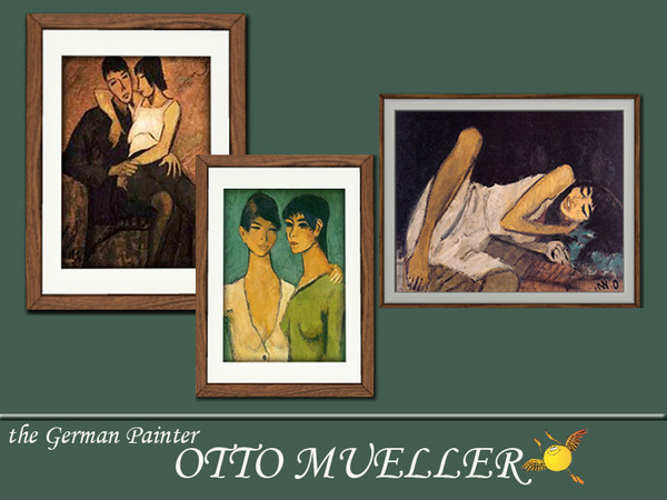 Sims 3 — evi The German Painter Otto Mueller set by evi — The German Expressionist Otto Mueller was born in the Silesian