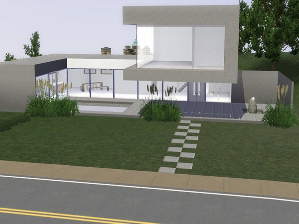 Sims 3 — Hollywood Hills 3 by L_U2 — A modern, minimalist house for your star sims. It is located at the hills of