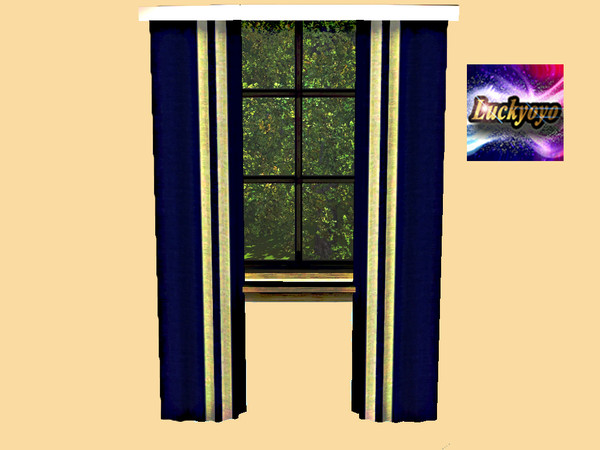 Sims 3 — Cheap Curtains - By Luckyoyo. by luckyoyo — Have your sims ever wanted curtains to fit small windows? Well now