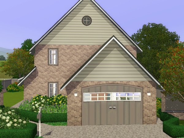 Sims 3 — Brody by dorienski — Cottage family home with open-plan living, dining and kitchen area, a study, laundry room,