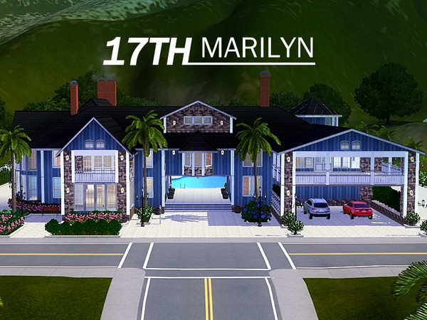 Sims 3 — Marilyn *Free version* by seventeenth2 — This is the free version of my last lot "Marilyn". I have