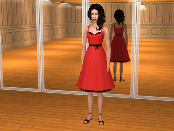 Sims 2 — Dress Recolors - Red Dress by Calia_M2 — Red Dress