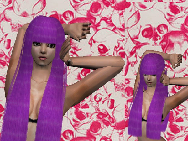 Sims 2 — Hot Purple Hair by staceylynmay2 — Amazing hot colourful purple hair, for Female all ages. Thanks to CoolSims