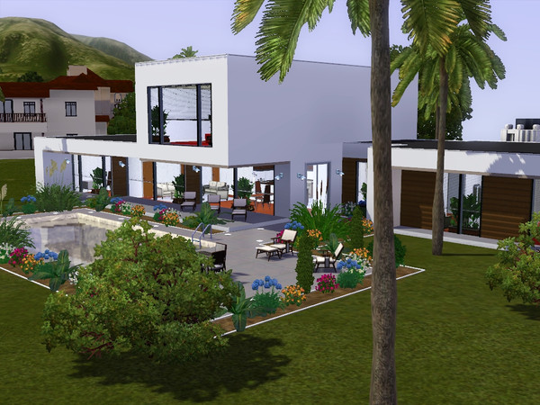 Sims 3 — The Maya House by Djeranotjuh — This house is a Contemporary House. I called it The Maya House because my friend