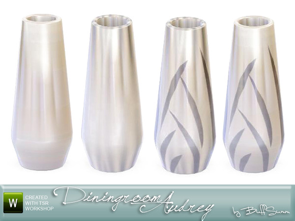 Sims 3 — Audrey Vase by BuffSumm — Decorative Addon matching the *Diningroom Audrey Set* Created by BuffSumm @ TSR
