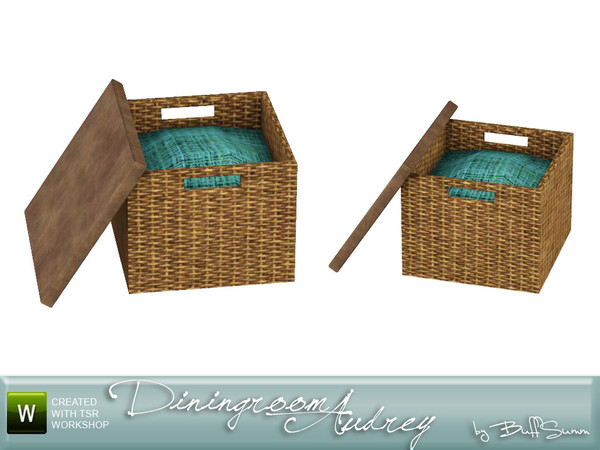 Sims 3 — Audrey Box by BuffSumm — Decorative Addon matching the *Diningroom Audrey Set* Created by BuffSumm @ TSR