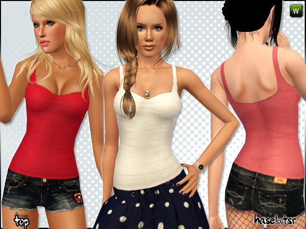 Sims 3 — Hasel Set 54_3 by hasel — Hasel Set 54_3 hasel@tsr.. 1 recolorable palette.. 3 different styles.. Enjoy..