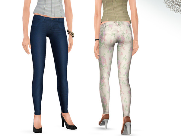Sims 3 — Deep Bottom-Jeans by ernhn — Deep Bottom-Jeans 2 recolorable parts Comes with 2 varitions 