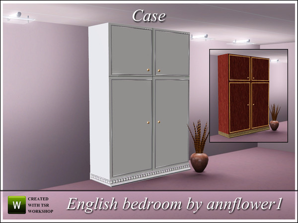 Sims 3 — English bedroom case 001 AF by annflower1 — English bedroom case 001 AF created by annflower1