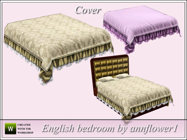 Sims 3 — English bedroom cover 001 AF by annflower1 — English bedroom cover 001 AF by annflower1