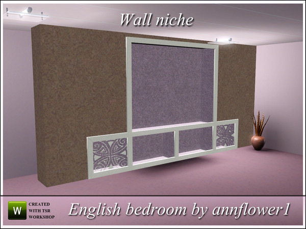Sims 3 — English bedroom wall niche 6x1 001 AF by annflower1 — English bedroom wall niche 6x1 001 AF by annflower1