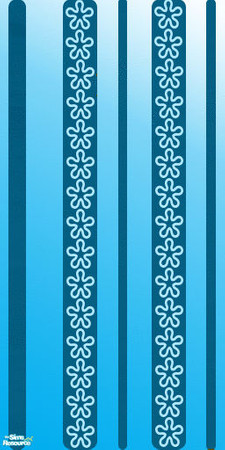 Sims 2 — Flower4 by susycd — A simple wallpaper in blue....hope you like it....