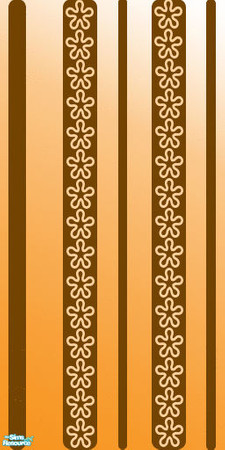 Sims 2 — Flower3 by susycd — A simple wallpaper in orange....hope you like it...