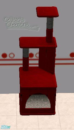 Sims 2 — Calli\'s Kitty Chic - Red - Kitty Condo by Callisto149 — Sorry dog lovers, it\'s all about the kittys. A whole