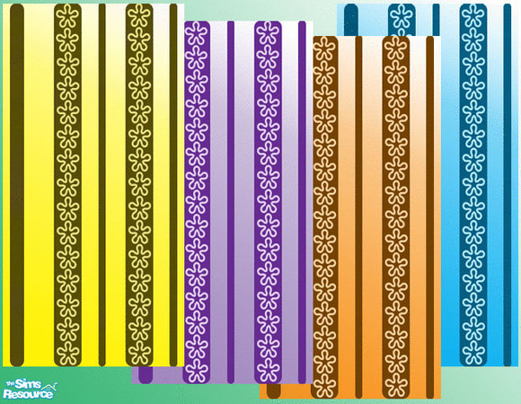 Sims 2 — Flower by susycd — It\'s a simple wallpaper in 4 different colors..... Hope you like it!!