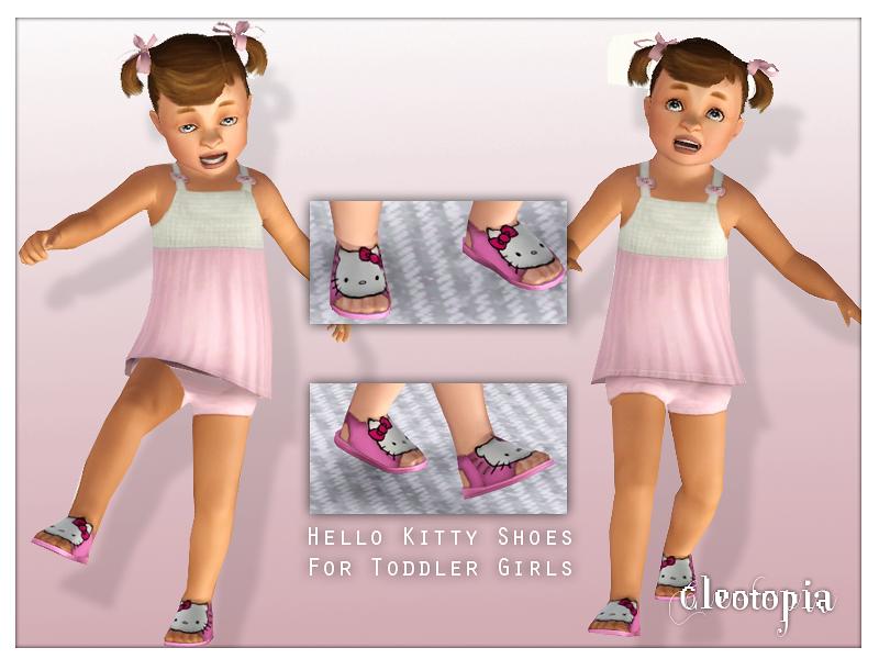 The Sims Resource - Hello Kitty Shoes For Toddler