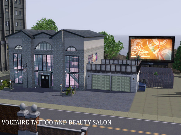 Sims 3 — Voltaire Salon and Tattoo by Starla_tfc — Skin need some ink? Hair looks like birds been living in it? Voltaire