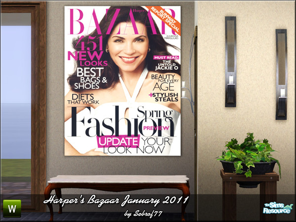 Sims 3 — Harper's Bazaar January 2011 v05-17-1304 by sebrof772 — Title: Harper's Bazaar January 2011 Category: Magazine