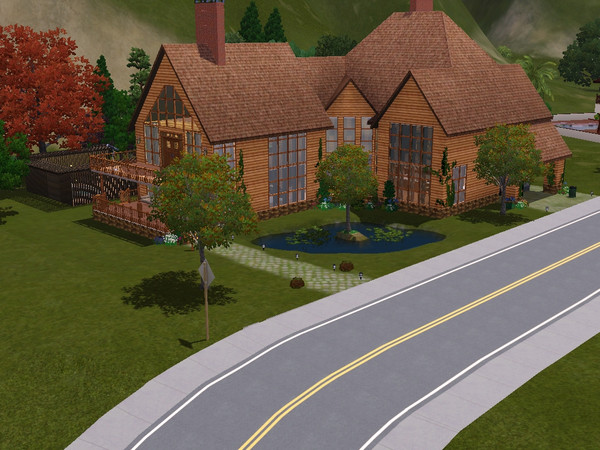 Sims 3 — modern log cabin by blueeyes126652 — beautiful traditional yet modern log cabin 3 bedrooms 3 baths kitchen