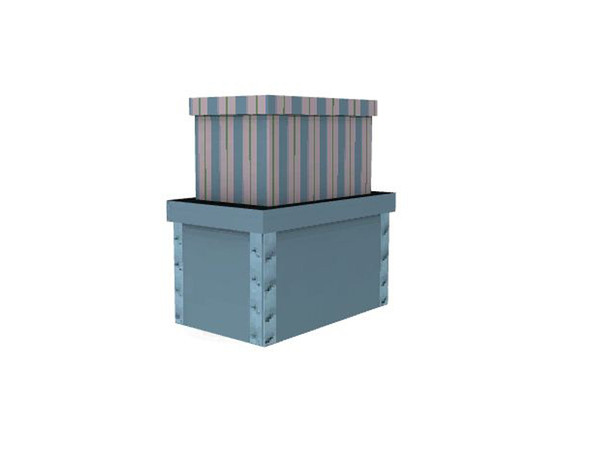 Sims 3 — Whitewood Home Office Decor Stacked Boxes by Lulu265 — Part of the Whitewood Home Office
