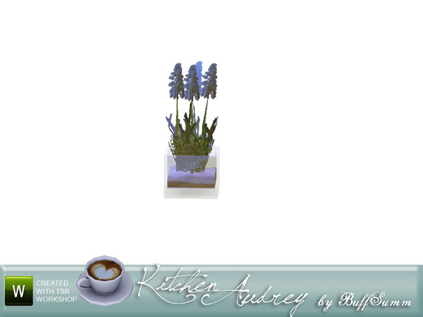 Sims 3 — Audrey Flower by BuffSumm — Decorative Addon matching the *Kitchen Audrey Set* Part of the *Audrey Series*