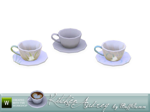 Sims 3 — Audrey Cup by BuffSumm — Decorative Addon matching the *Kitchen Audrey Set* Part of the *Audrey Series* Created
