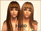 Sims 2 — Halo hair -  by Caiza — Based on a free mesh from Coolsims.Binned.