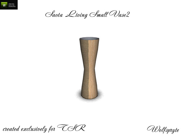 Sims 3 — Saota Living Vase 2 Small by wolfspryte — part of the Saota Living Collection new mesh created exclusively for