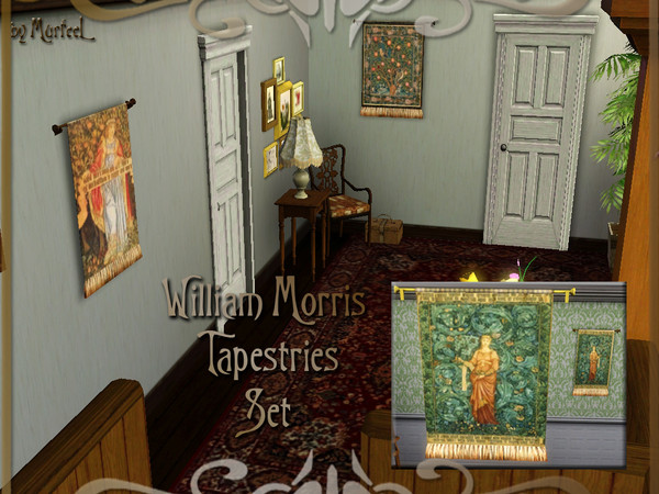 Sims 3 — William Morris Tapestries Set by murfeel — 