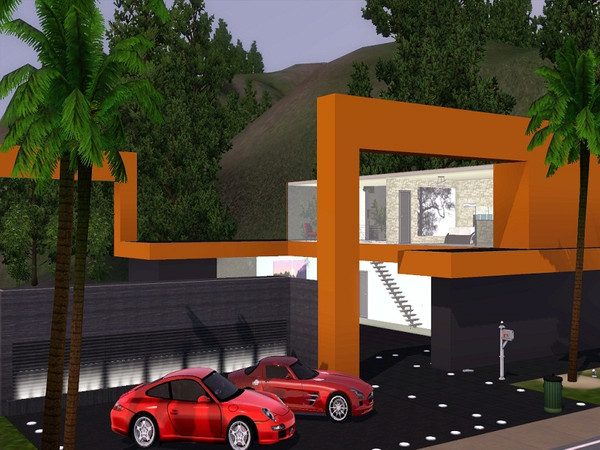 Sims 3 — Hollywood Hills 1 by L_U2 — Hollywood Hills 1 is a modern and stylish house, located on the hills of Bridgeport.