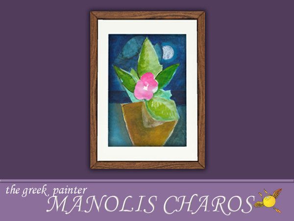Sims 3 — evi the Greek painter MANOLIS CHAROS 3 by evi — Lovely summer colored painting by the greek Painter M. Charos