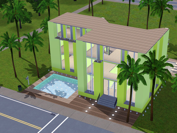 Sims 3 — Beach house by mcmack232 — A modern beach house for your sims with money ;)! It is unfurnished - you can decide