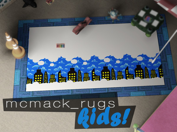 Sims 3 — kids rug city by mcmack232 — A rug for your little simmis!