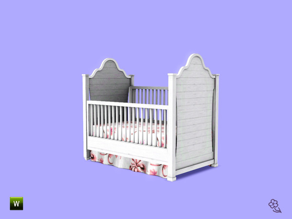 Sims 3 — Cottage Nursery Crib by Flovv — A sweet and comfortable crib.