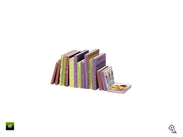 Sims 3 — Cottage Nursery BBooks by Flovv — A long line of books for children.
