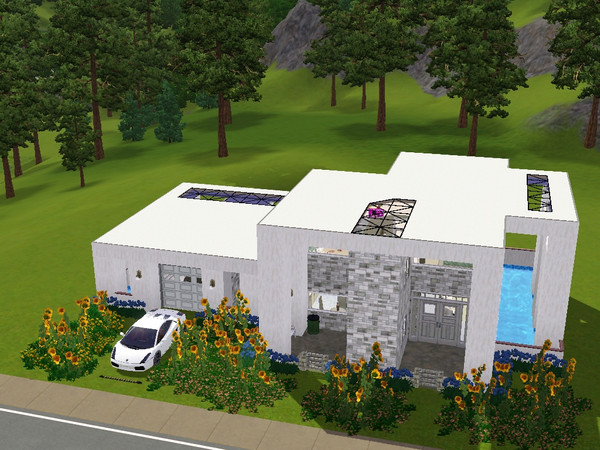 Sims 3 — Mystic-Callidy by Xodess — Mystic-Callidy is a nice modern-type house that basically stands on pillars and is