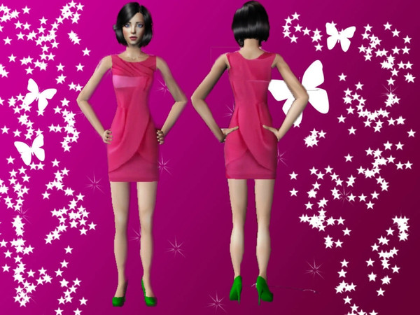 Sims 2 — Pink Dress by katerino0la — Pink Dress