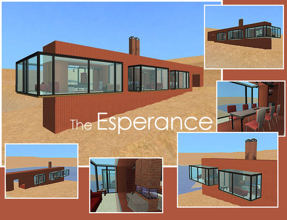 Sims 2 — The Esperance by laivine_erunyauve — The Esperance is a striking modern home which seeks to deconstruct the