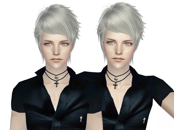 Sims 2 — Skysims Hair 020 White by Skysims — 