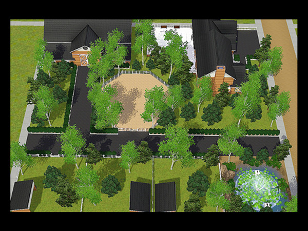 Sims 3 — Stallion Facility by annie_over — Two Bedroom; Three Bathroom House; Two Car Garage; Fully Furnished; Three