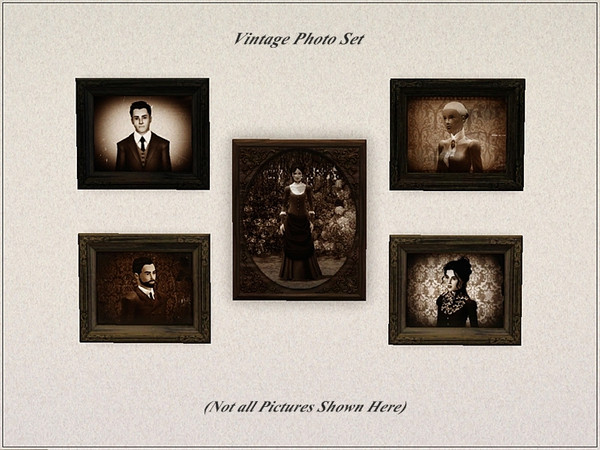 Sims 3 — Vintage Photo Set 2 by weirdling2 —  If you like old fashioned decor for your home, then perhaps these old