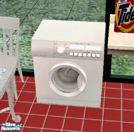 The Sims Resource - Clean and Cozy - White Washing Machine