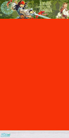 Sims 2 — Pirates Wall by blondemom63601 — Beware the Krakken! Brighten any kids room with these goofy pirates.