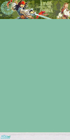 Sims 2 — Pirates Wall by blondemom63601 — Beware the Krakken! brighten any kids room with these goofy pirates.