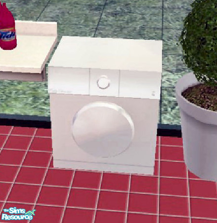 Sims 2 — Clean and Cozy -White Clothes Dryer by Phadrae — This is the white clothes dryer that goes in my Clean and Cozy