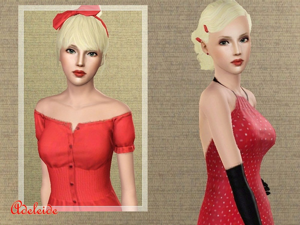 Sims 3 — Adeleide by yvonnee2 — Adeleide is basic game sim . Included TSR items (make up , clothing ,eyebrowns ) In my